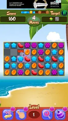 Crush Candy Garden android App screenshot 1