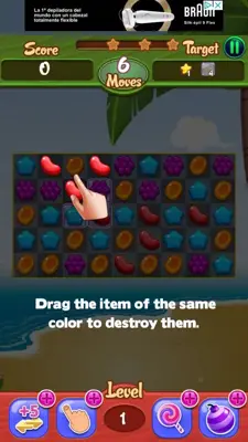 Crush Candy Garden android App screenshot 3